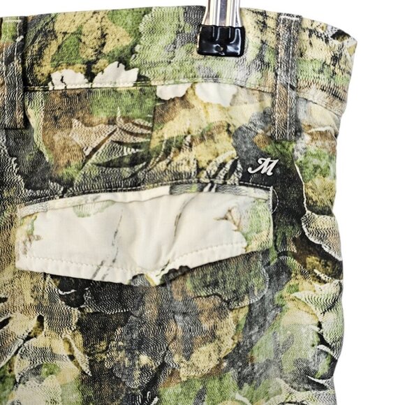 Masons Italy Womens Asia Snake Camouflage Cargo Pants, Lyocell, Studded 44, US 8 - Picture 9 of 12